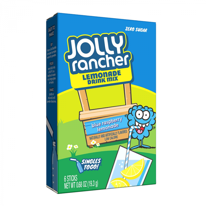 Jolly Rancher Singles To Go Lemonade Drink Mix- 6 Pack - Blue Raspberry Lemonade - 0.68oz (19.3g)